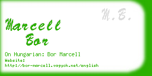 marcell bor business card